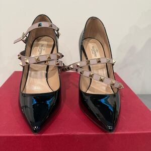 Valentino Black and Tan Women's Shoes